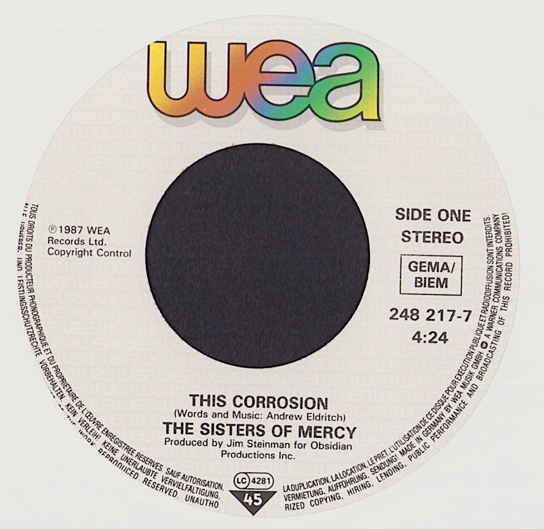 The Sisters Of Mercy - This Corrosion Vinyl 7"