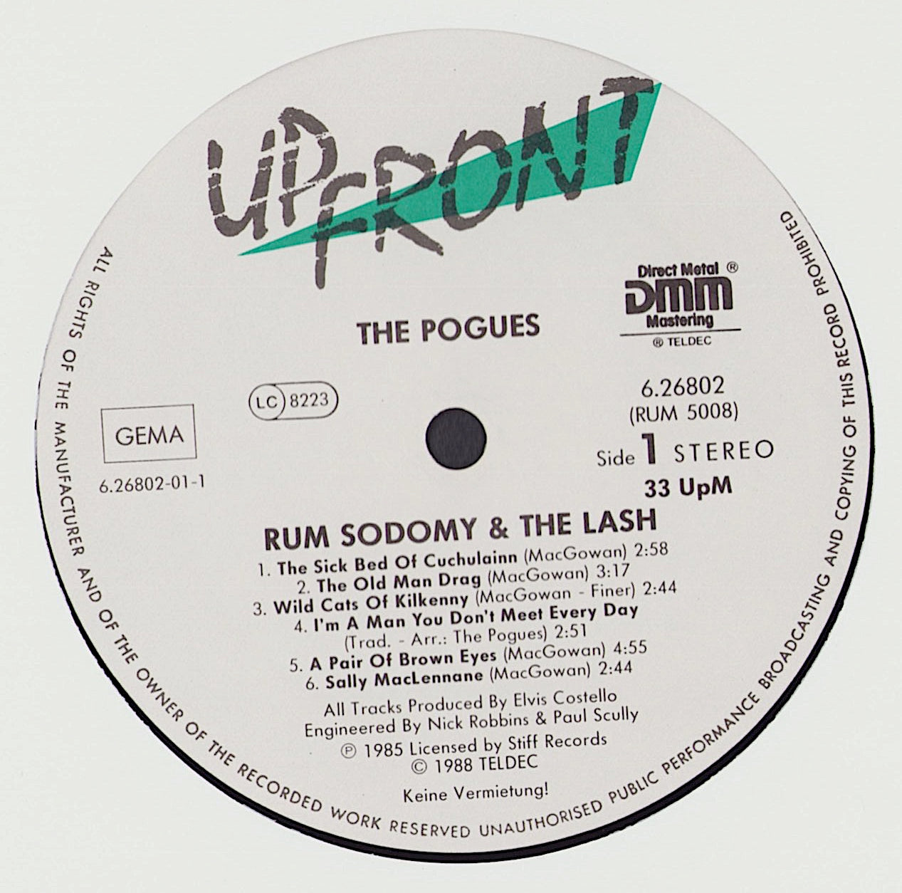 The Pogues - Rum Sodomy & The Lash Vinyl LP