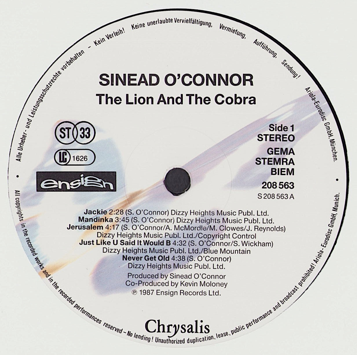 Sinéad O'Connor - The Lion And The Cobra Vinyl LP