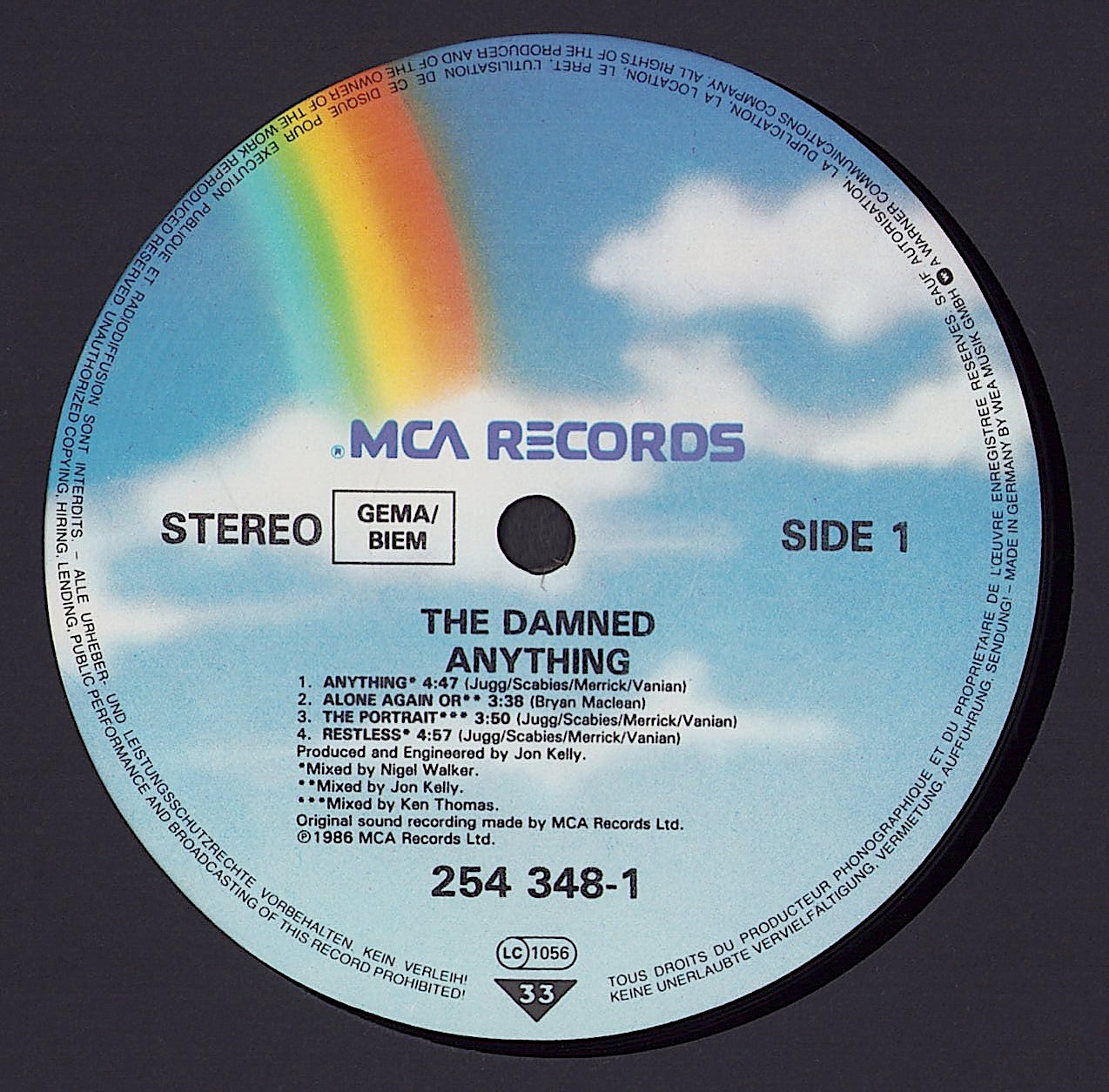 The Damned - Anything Vinyl LP