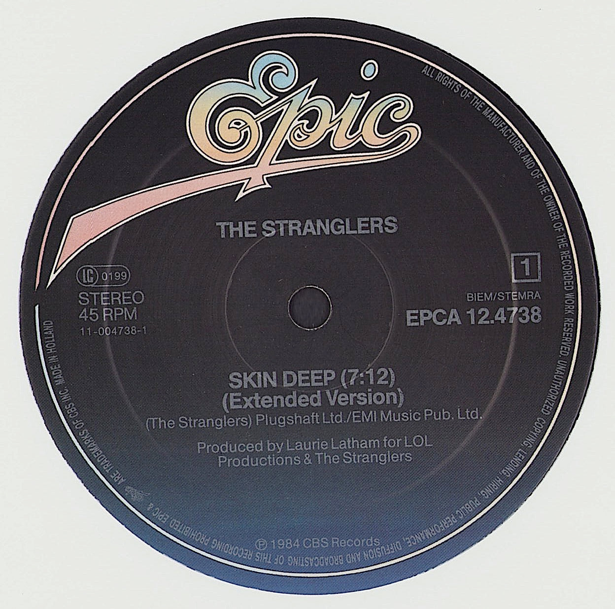 The Stranglers - Skin Deep Extended Version Vinyl 12"