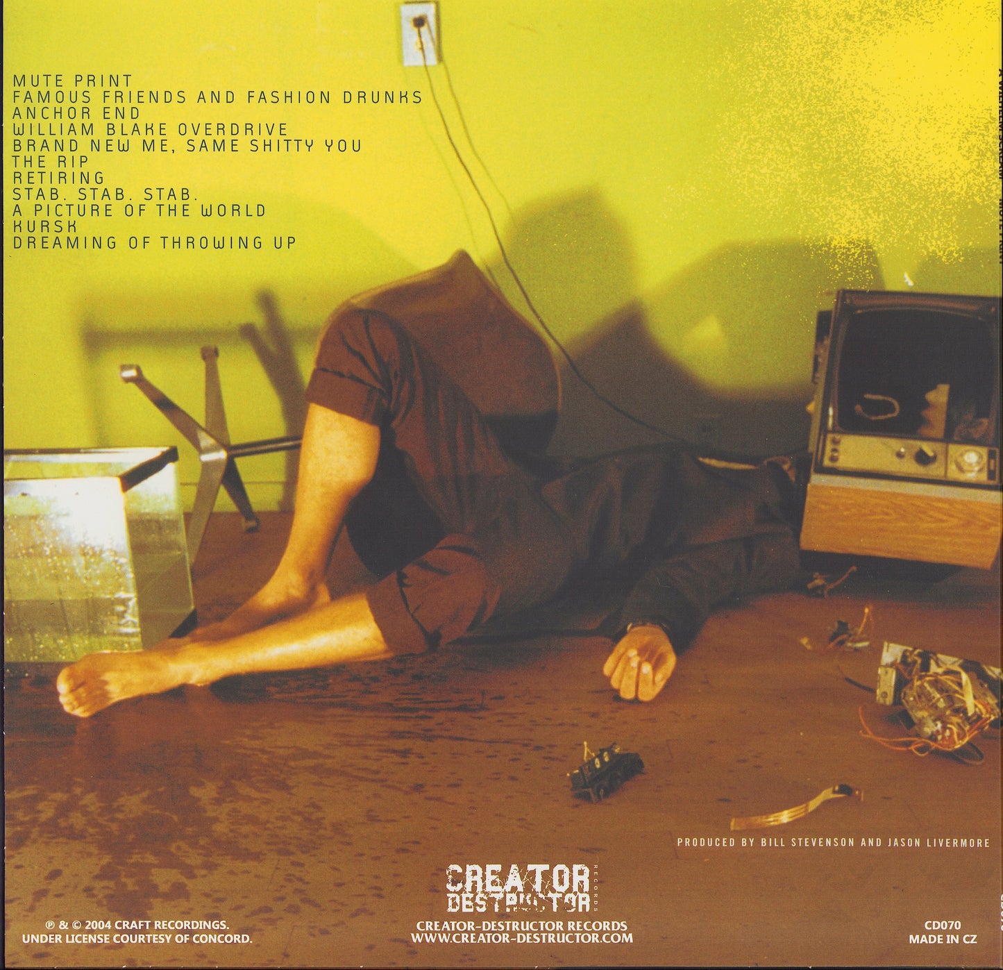 A Wilhelm Scream - Mute Print Mustard Black Half w/ Splatter Vinyl LP Limited Edition