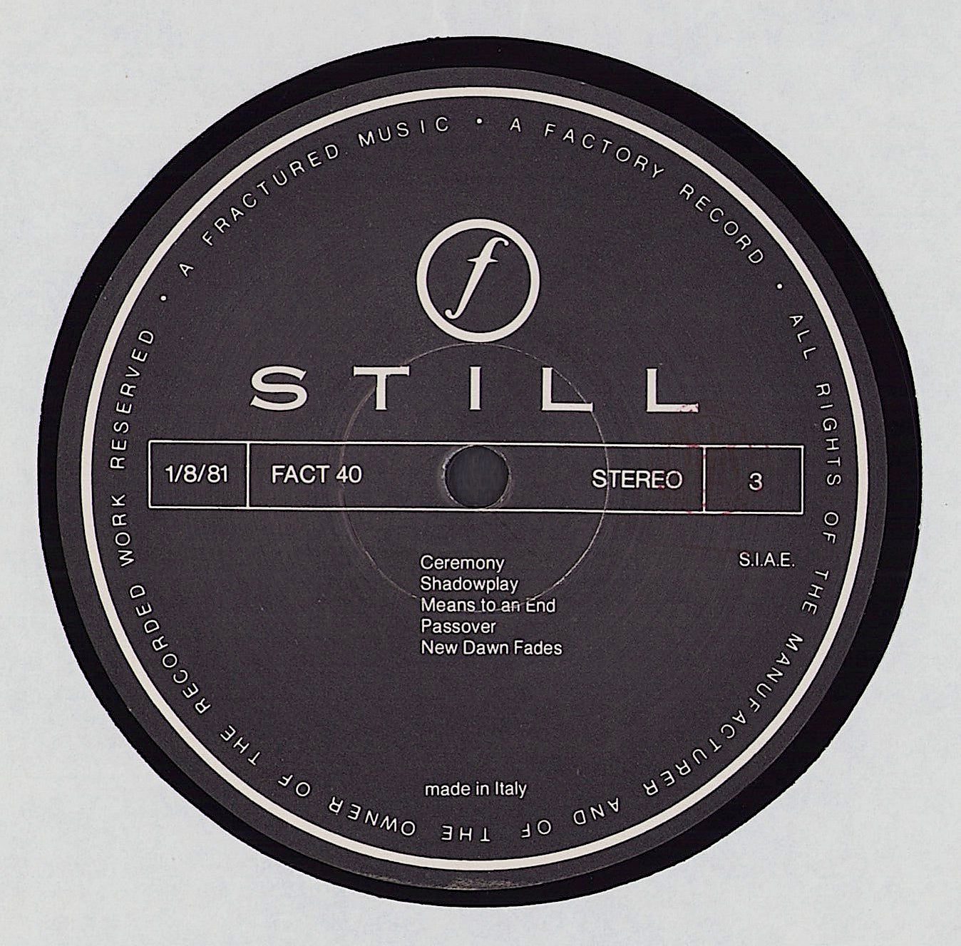 Joy Division - Still Vinyl 2LP IT