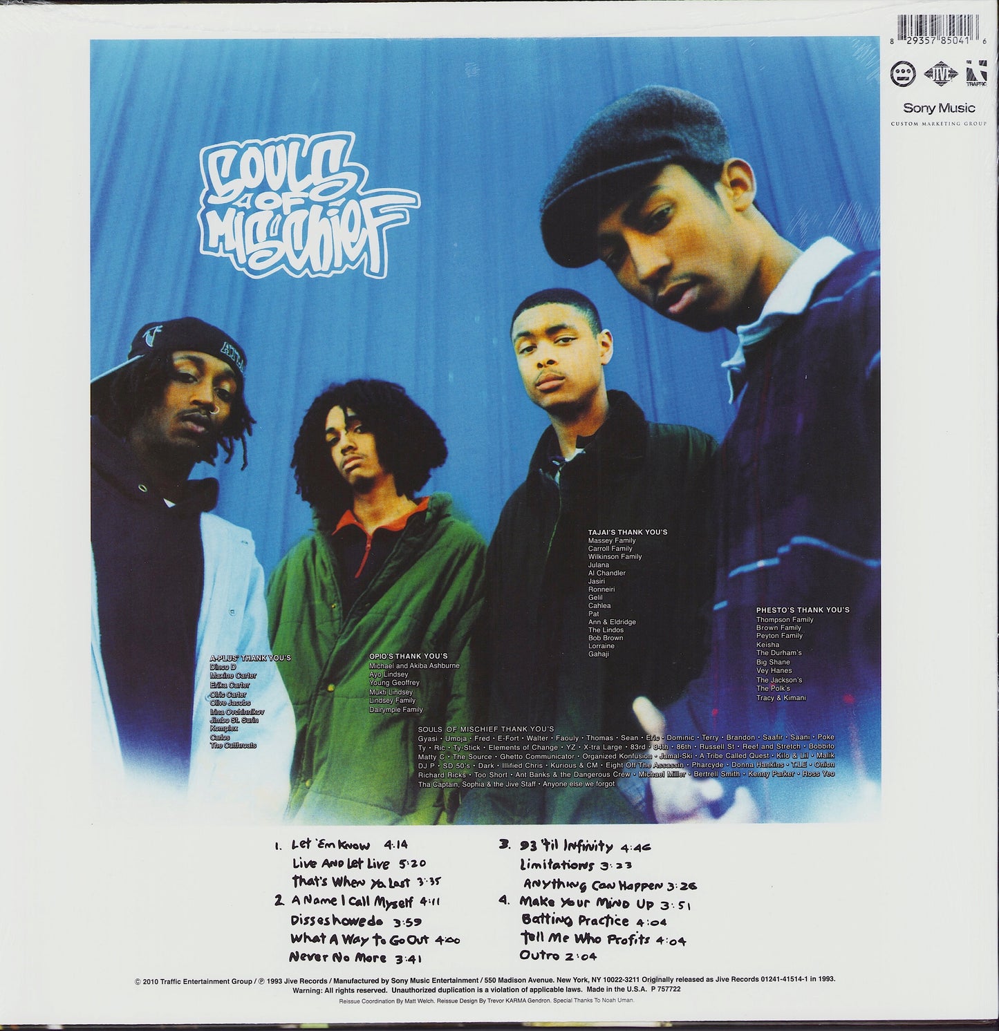 Souls Of Mischief – 93 'Til Infinity Vinyl 2LP
