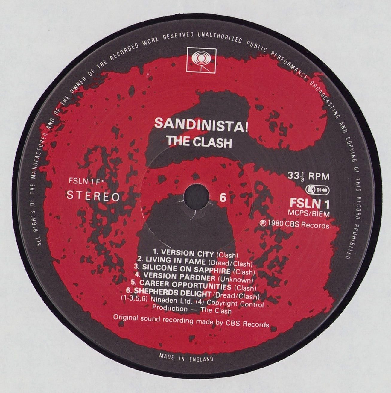 The Clash - Sandinista! Vinyl 3LP UK