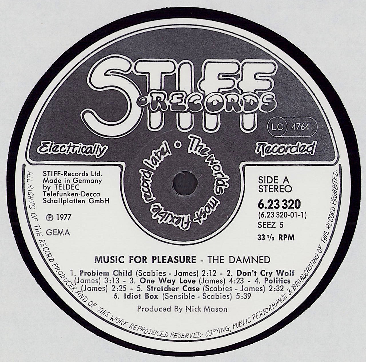 The Damned - Music For Pleasure (Vinyl LP) DE