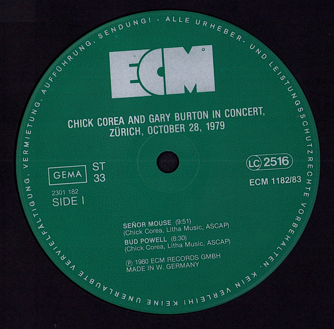 Chick Corea And Gary Burton – In Concert, Zürich, October 28, 1979 2xVinyl LP | DE Original | 1980