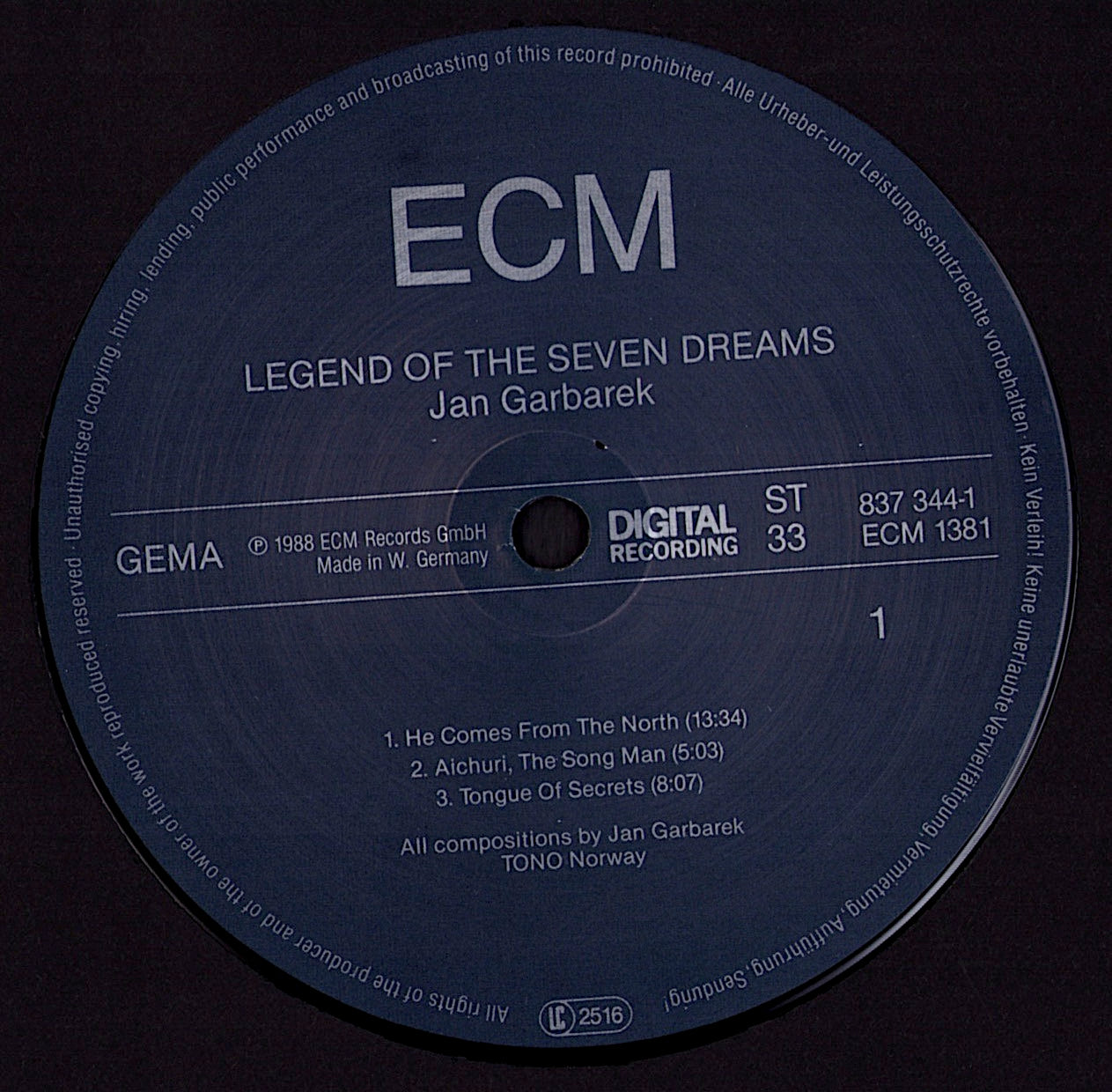 Jan Garbarek Bobo Stenson Quartet – Dansere Vinyl LP Kopie