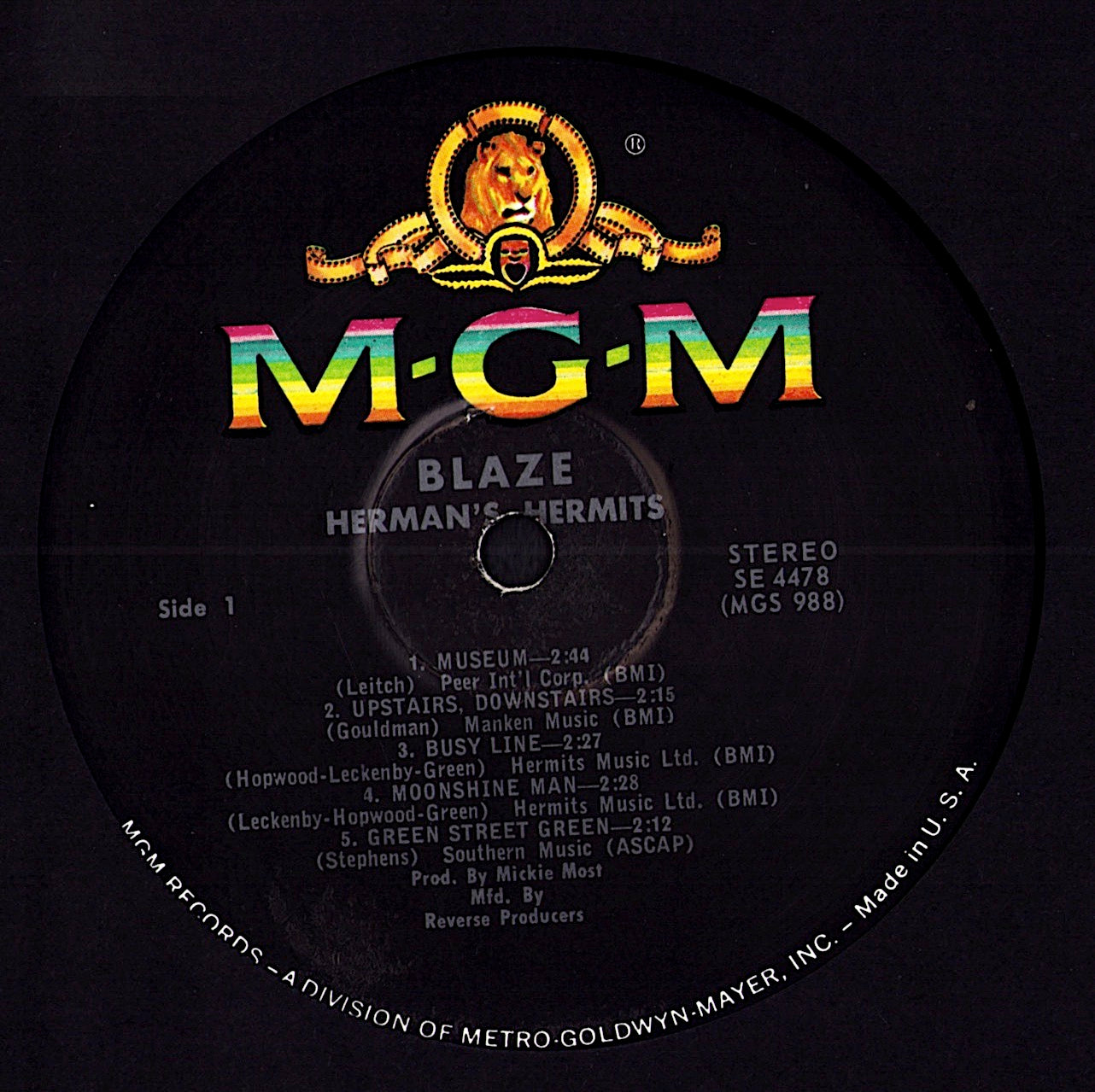 Herman's Hermits - Blaze Vinyl LP | US Original | 1967