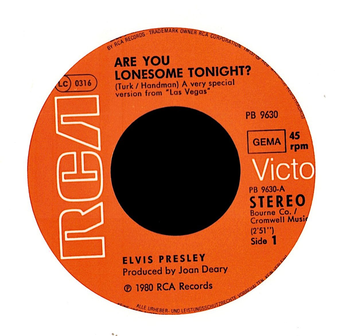 Elvis Presley – Mexico / You Can't Say No In Acapulco Vinyl 7", RCA Victor, Germany 1963 Kopie