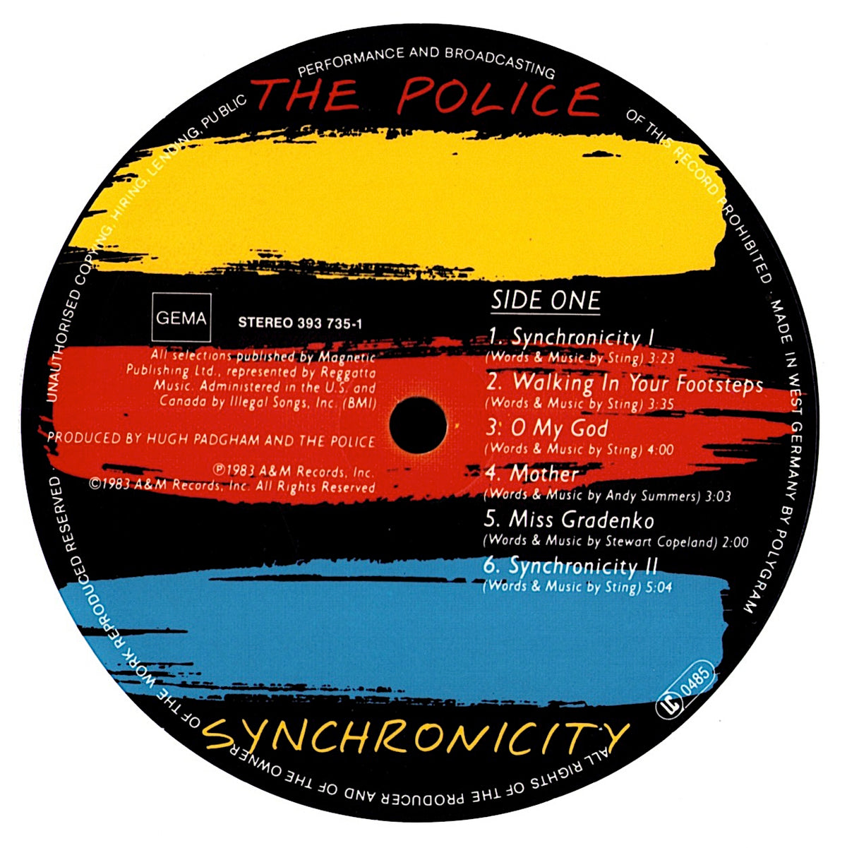 The Police – Synchronicity Vinyl LP | EU Original | 1983 Kopie