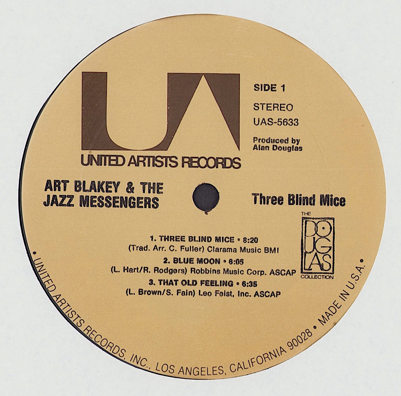 Art Blakey & The Jazz Messengers - Three Blind Mice Vinyl LP US
