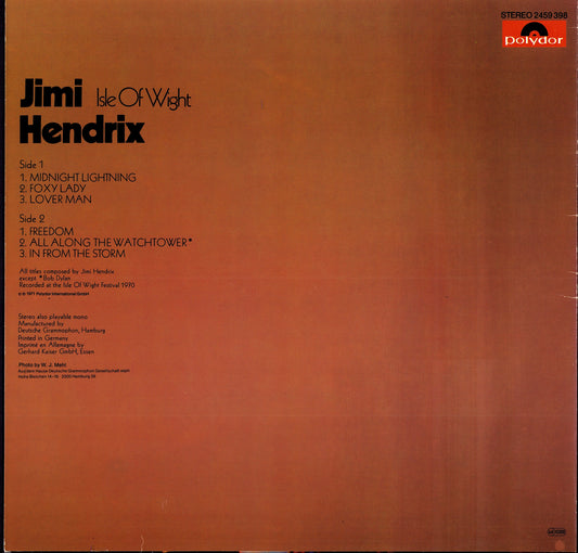 Jimi Hendrix – The Cry Of Love Vinyl LP | DE Reissue | 1978 Kopie