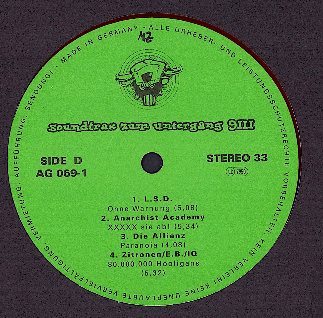 Soundtrax Zum Untergang 9III Red Vinyl 2LP Limited Edition