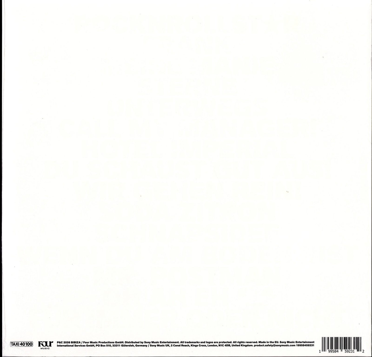 Bibiza - Rocknrollstar Vinyl LP | DE Original | 2026