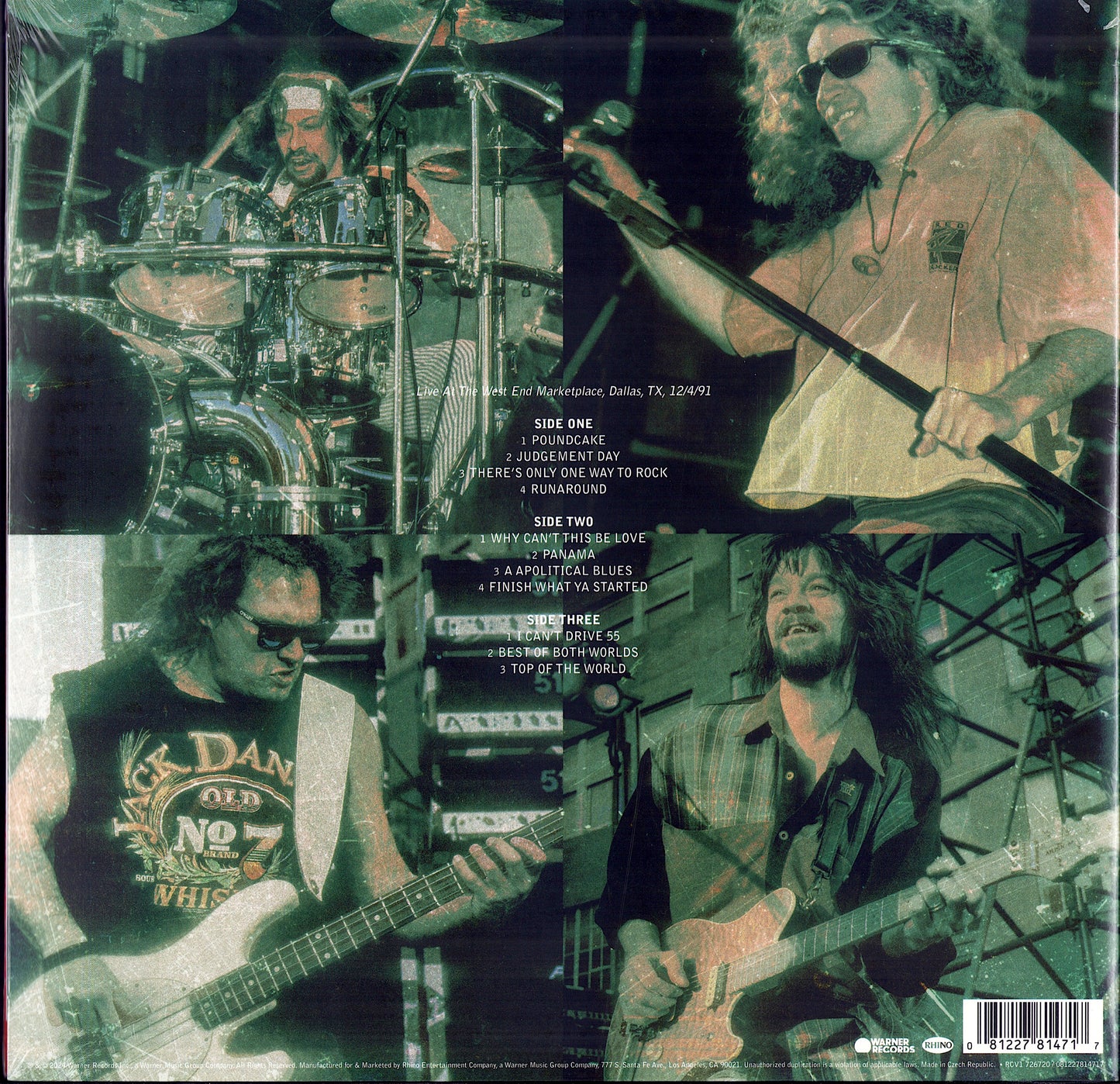 Van Halen - Live In Dallas 1991 Red Vinyl 2LP RSD Black Friday 2024 - Limited Edition