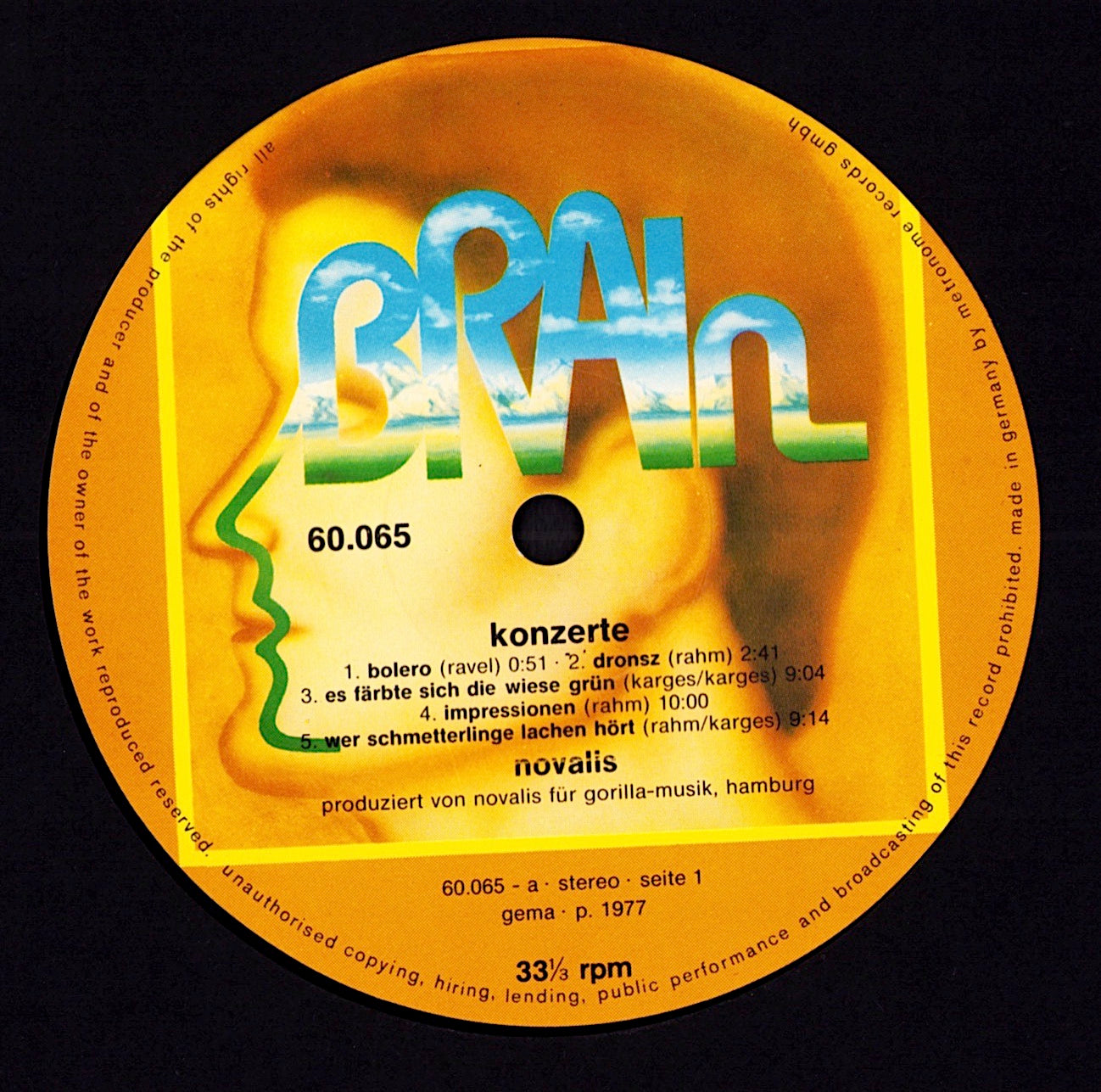 Novalis – Konzerte Vinyl LP | DE Reissue | 1978 Kopie