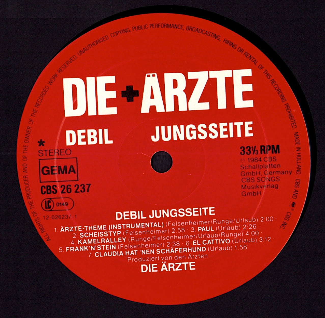 Die Ärzte - Debil (Vinyl LP | DE Original | 1984)
