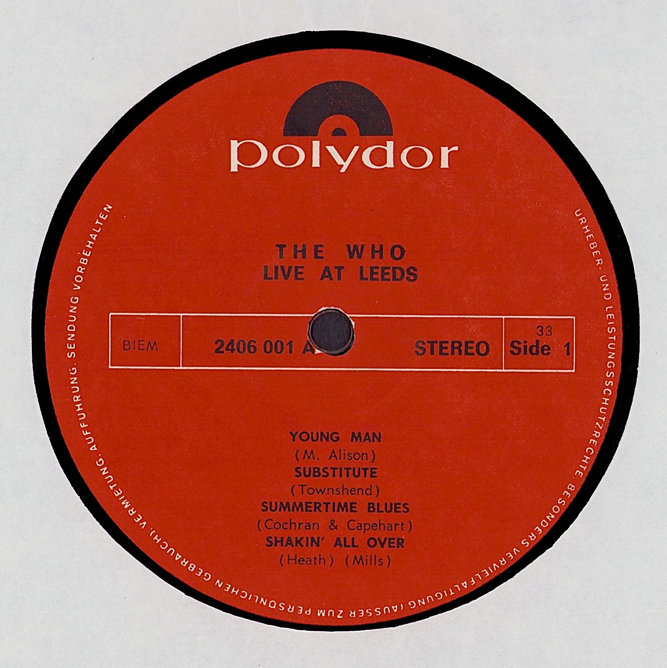 The Who - Live At Leeds Vinyl LP IS