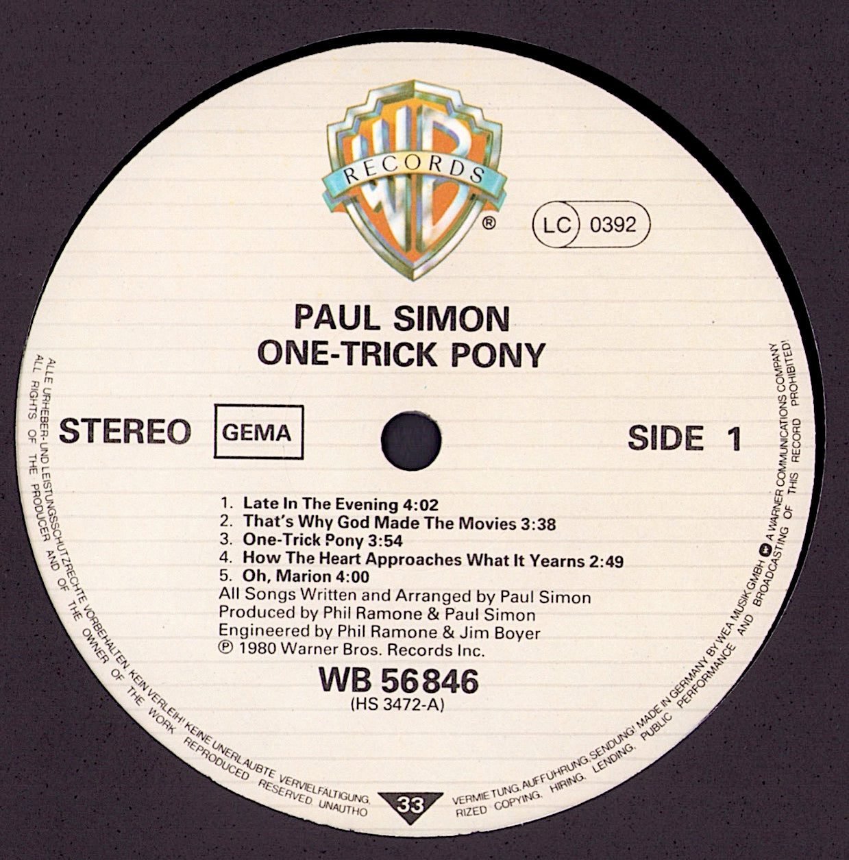 Paul Simon - One-Trick Pony
