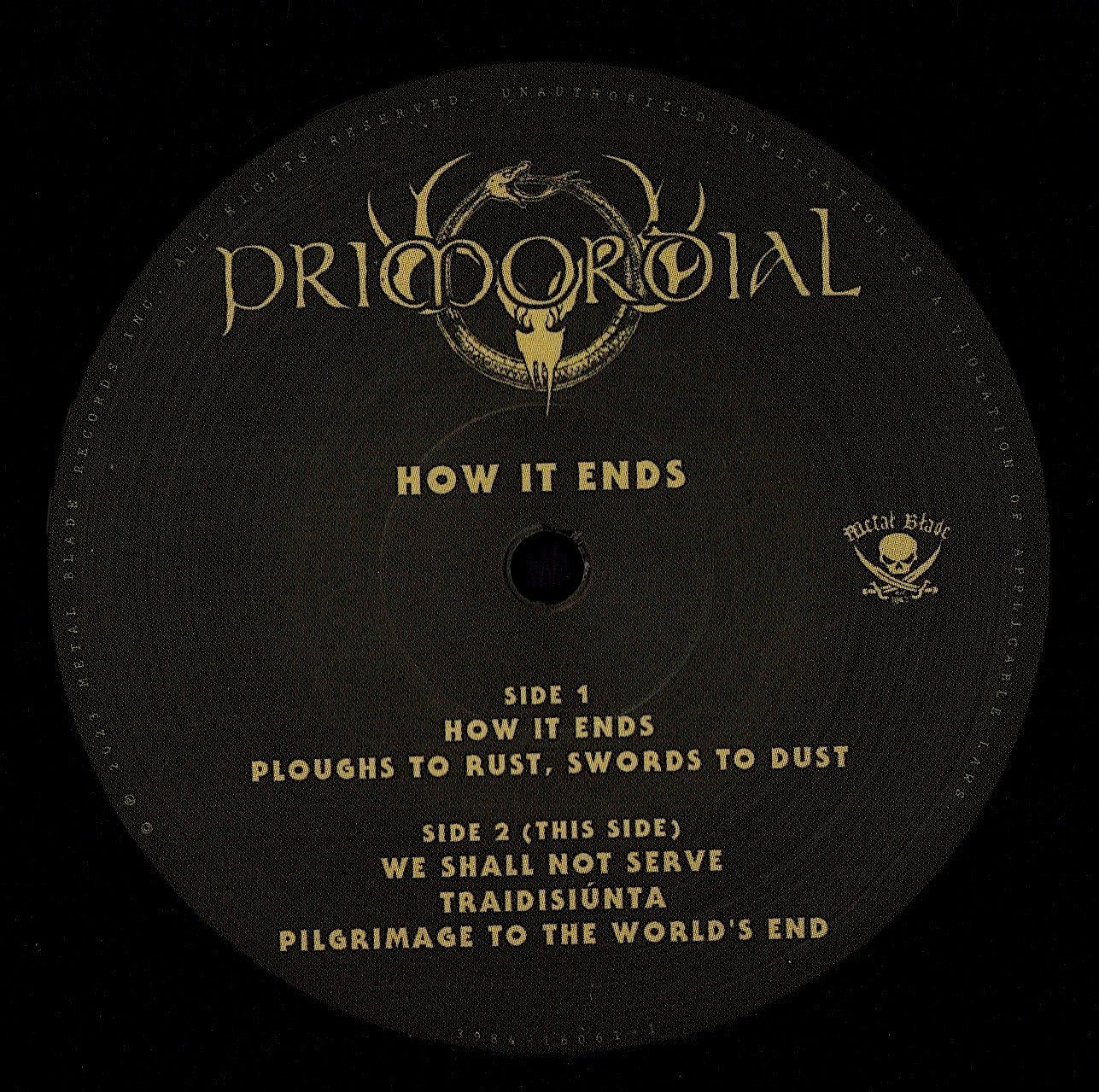 Primordial – How It Ends Clear Black Dust Vinyl 2LP Limited Edition