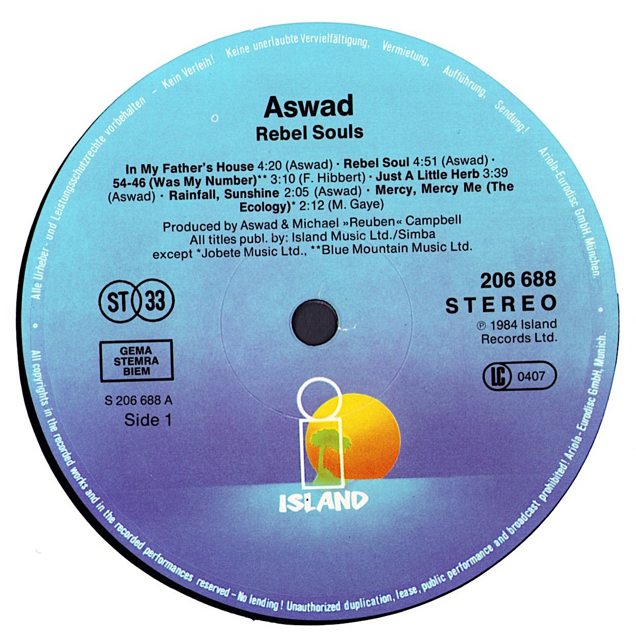 Aswad - Rebel Souls Vinyl LP