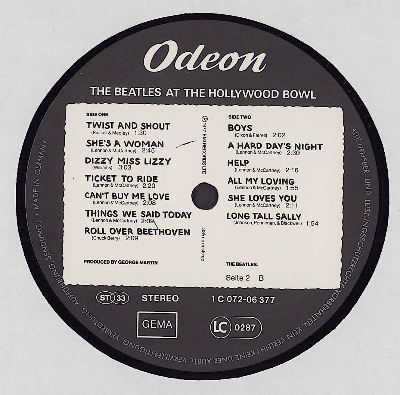 The Beatles - The Beatles At The Hollywood Bowl Vinyl LP DE