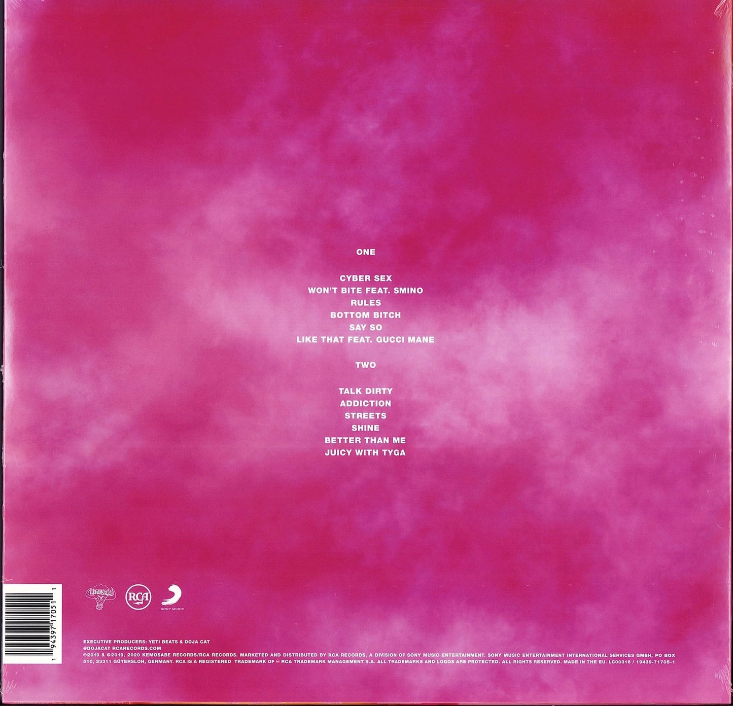 Doja Cat - Hot Pink Opaque Pink Vinyl LP