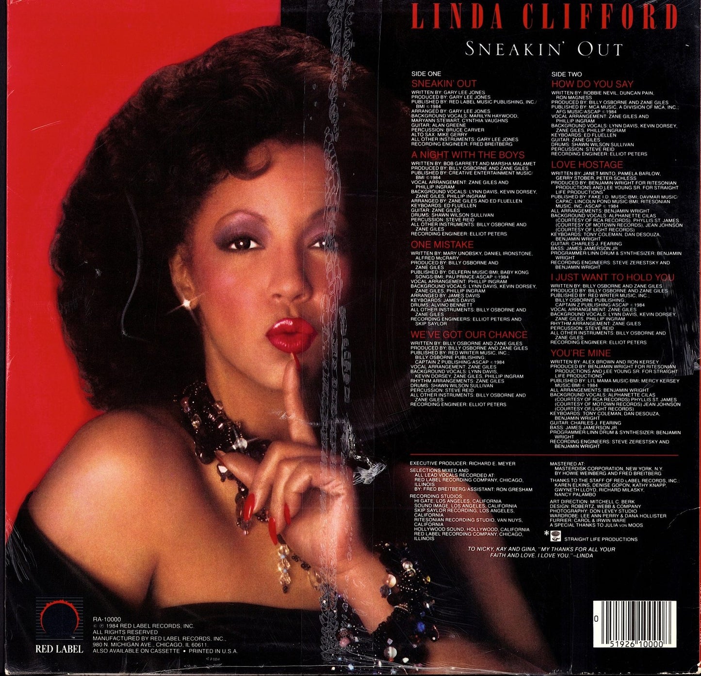 Linda Clifford – Sneakin' Out Vinyl LP Still Sealed