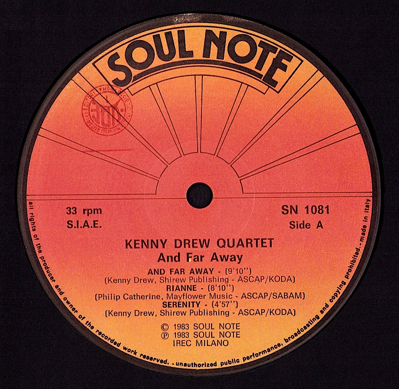 Kenny Drew Quartet – And Far Away Vinyl LP