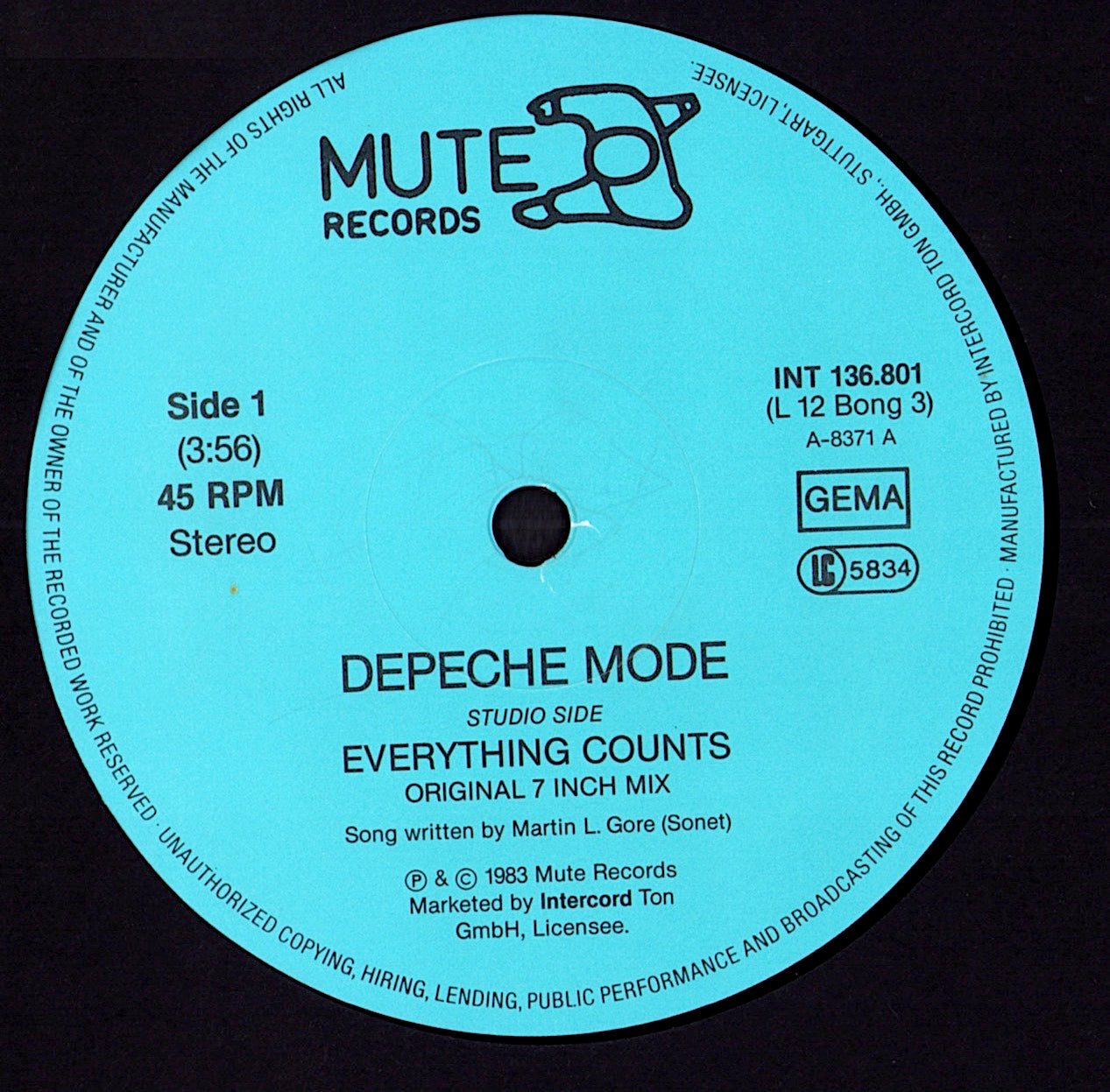 Depeche Mode - Everything Counts And Live Tracks Vinyl 12" | DE Original | 1983