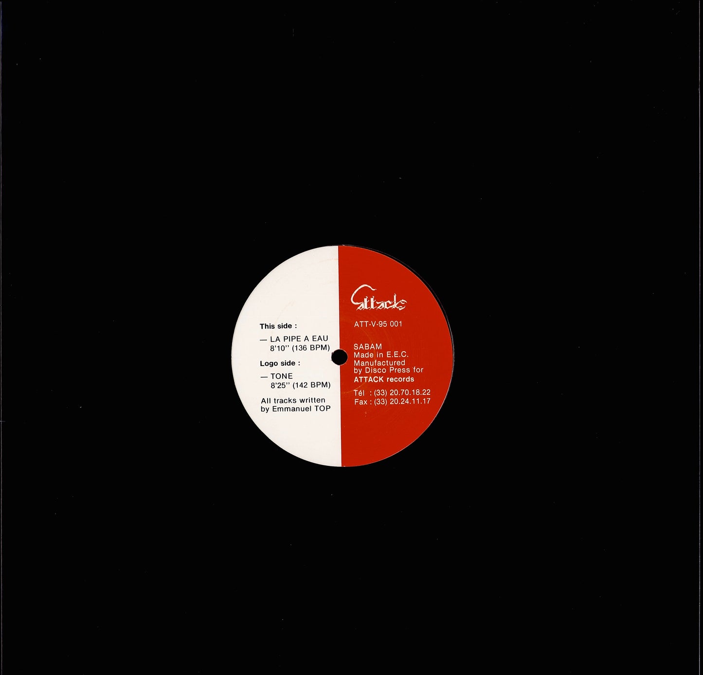 Emmanuel Top ‎- Tone Vinyl 12"