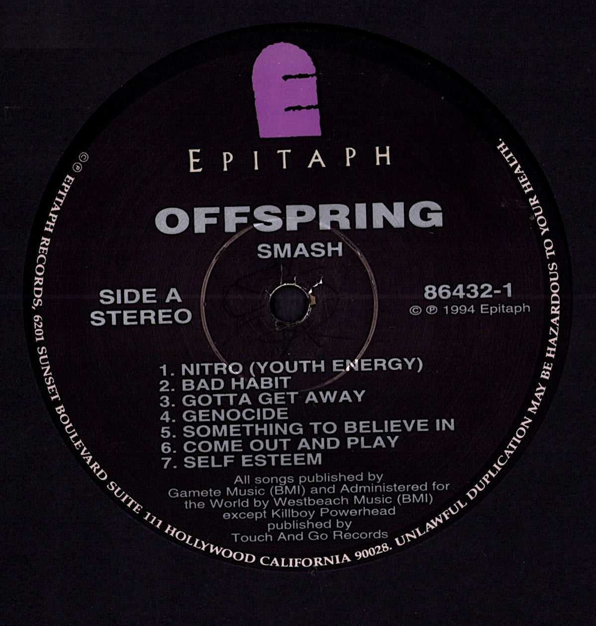 The Offspring - Smash Vinyl LP | US Original | 1994