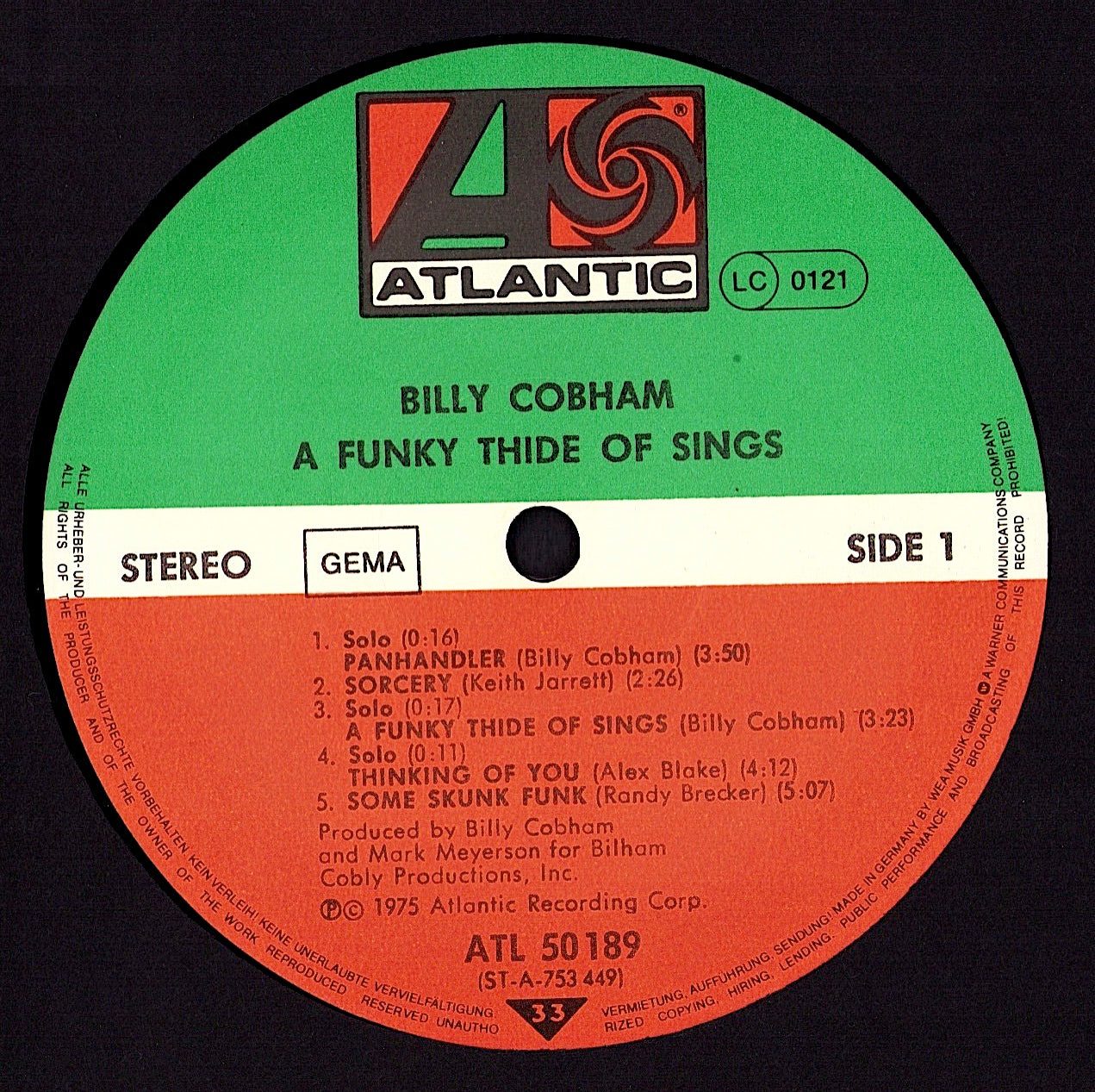 Billy Cobham - Magic Vinyl LP Kopie