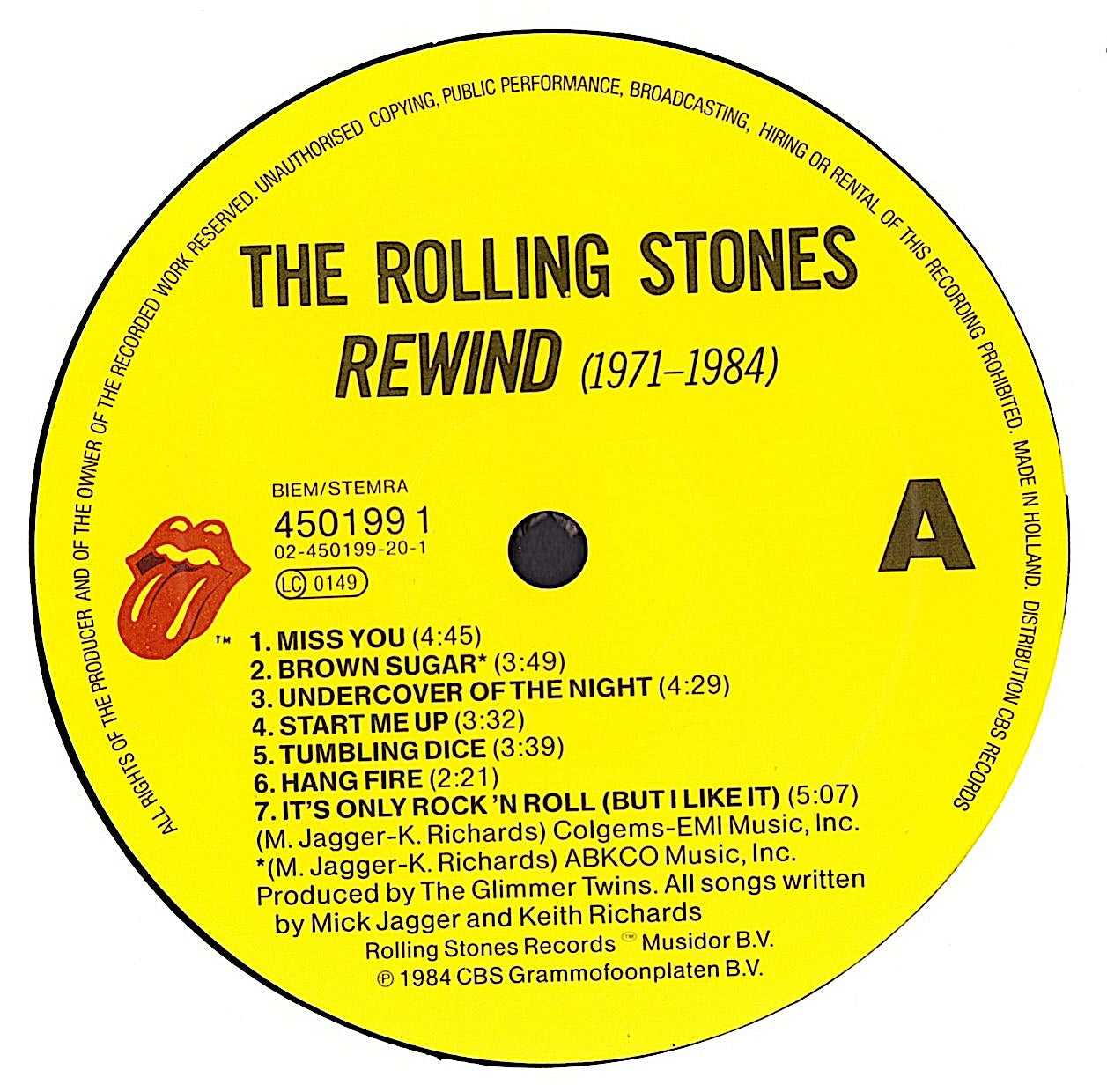 The Rolling Stones – Rewind 1971-1984 Vinyl LP