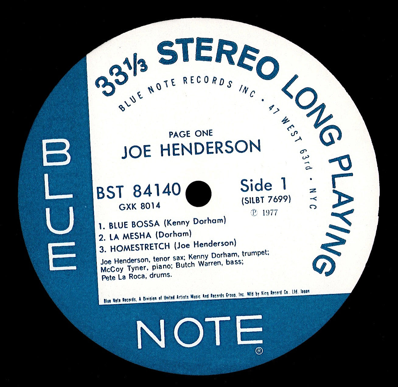 Joe Henderson – Page One Vinyl LP