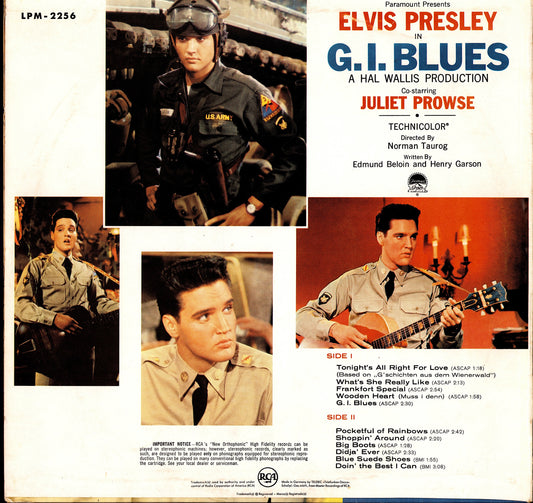 Elvis Presley - G. I. Blues (Vinyl LP | DE Original | 1960)