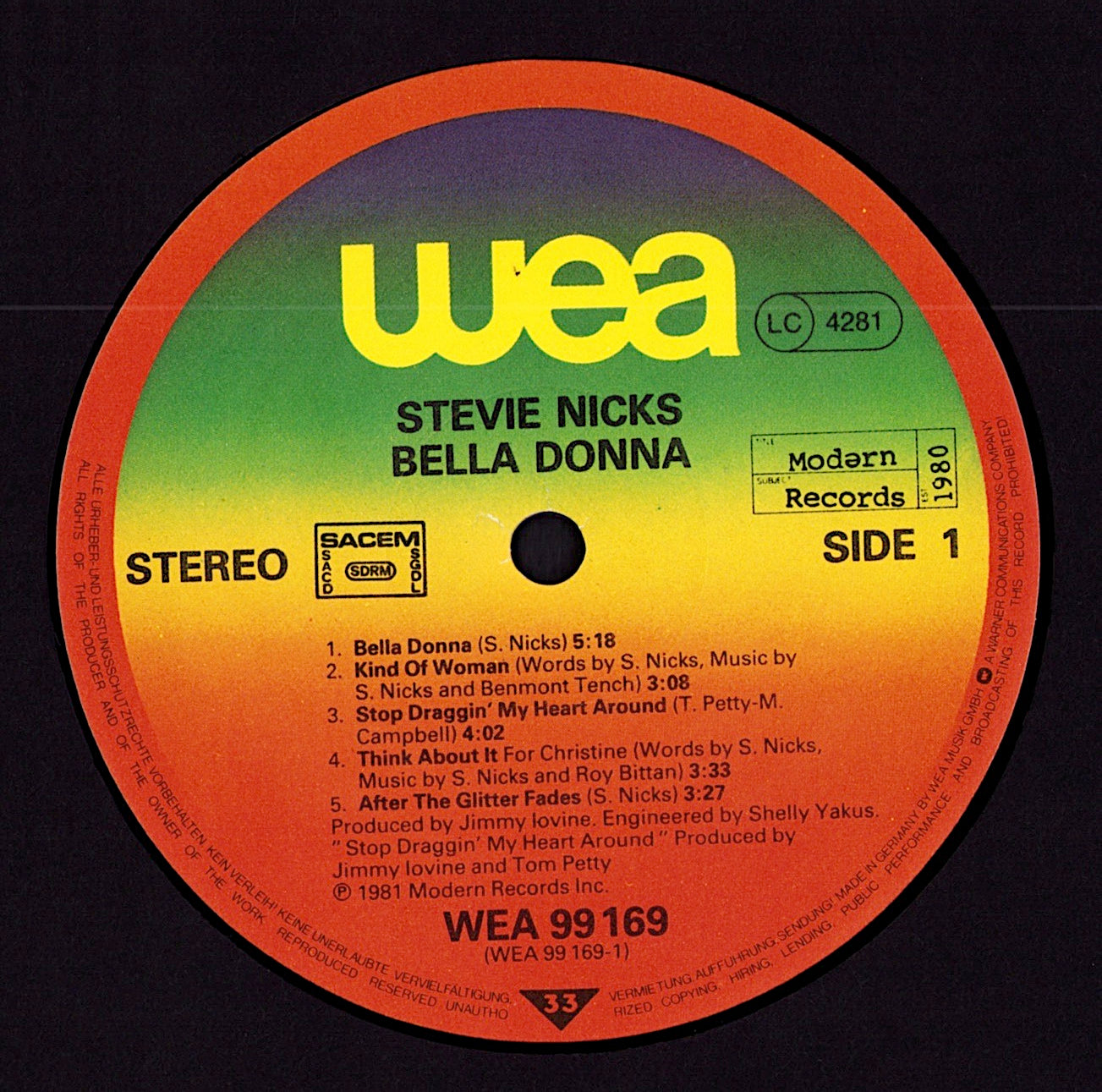 Stevie Nicks - Bella Donna Vinyl LP