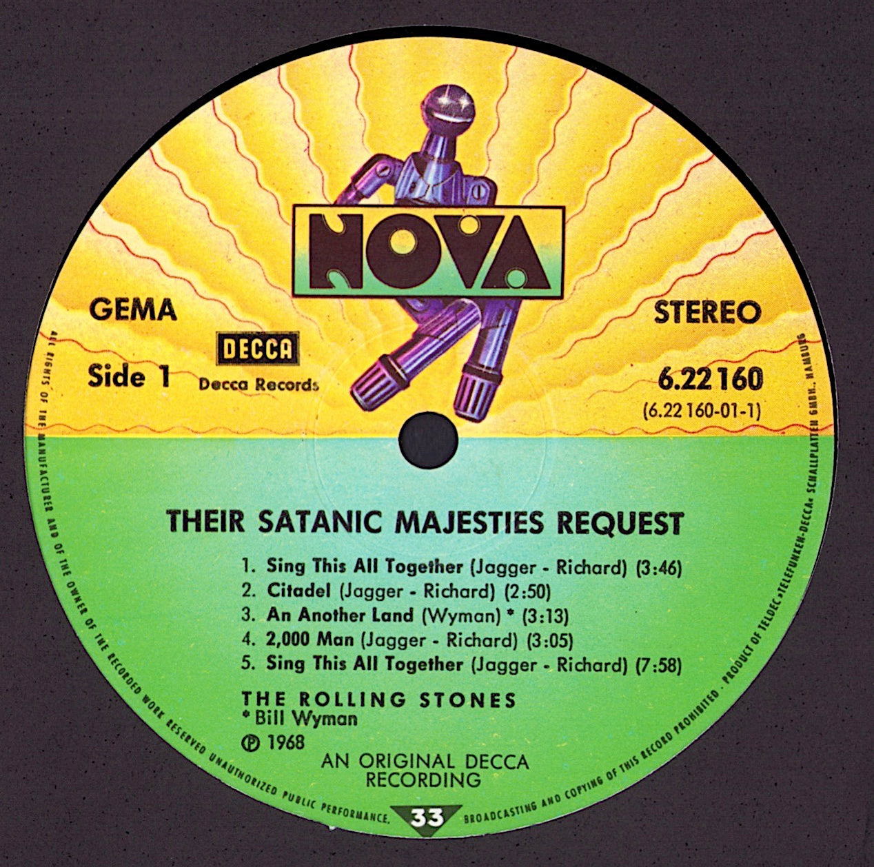 The Rolling Stones - Their Satanic Majesties Request Vinyl LP DE