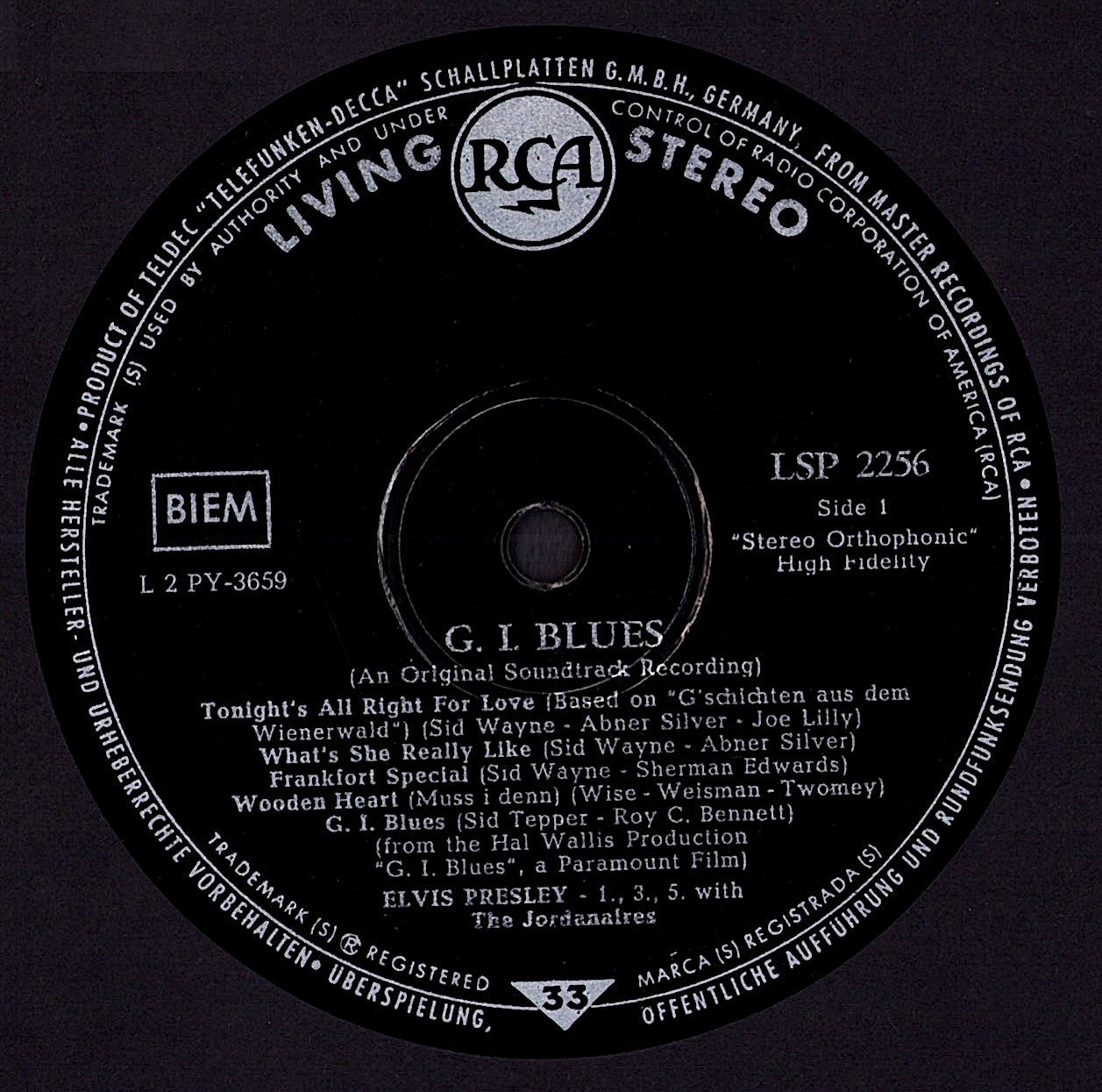 Elvis Presley - G. I. Blues Vinyl LP | DE Original | 1960