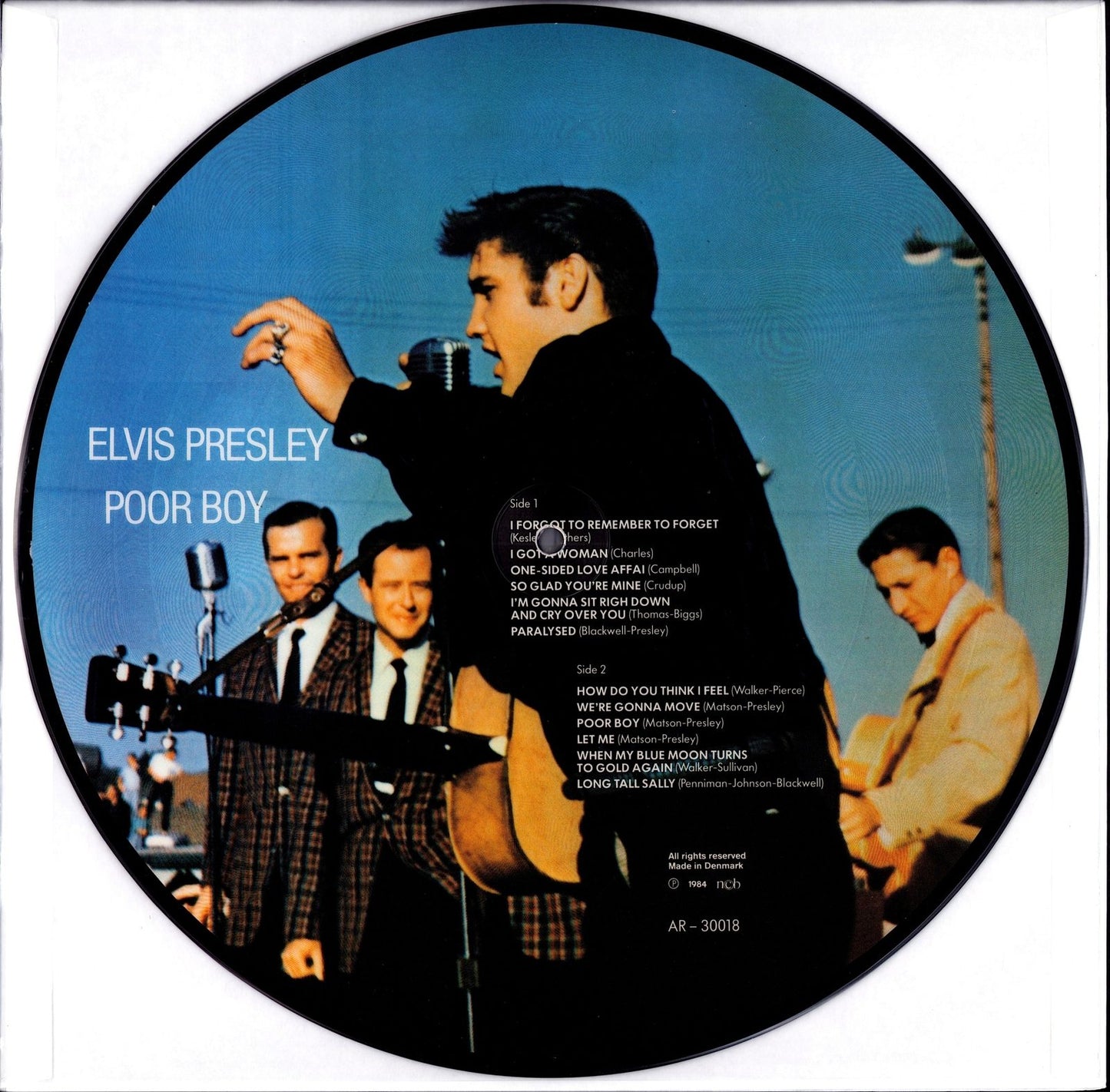 Elvis Presley - Poor Boy Vinyl LP | Picture Disc | DK Original | 1984