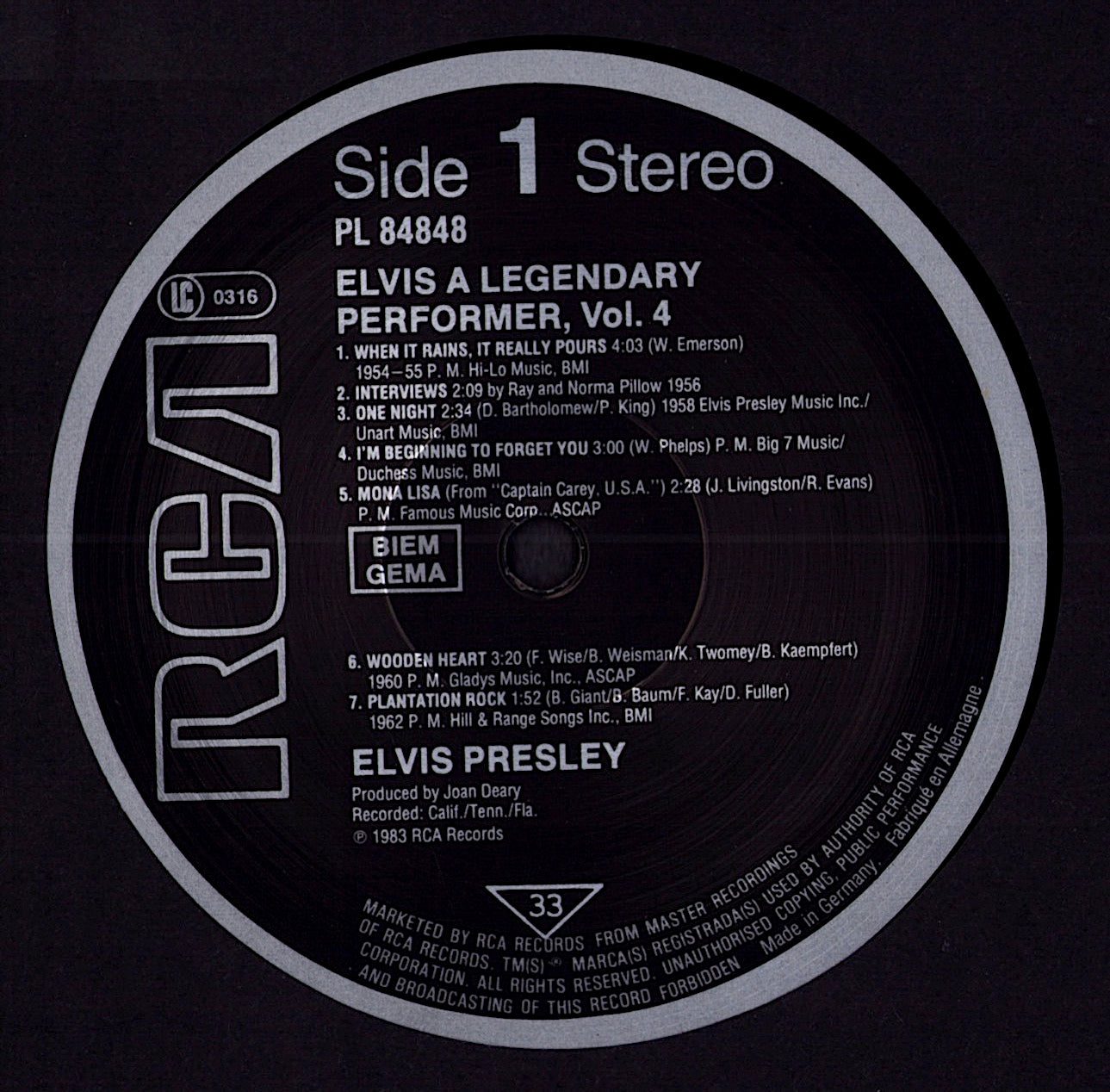 Elvis Presley - Kissin' Cousins Vinyl LP | DE Reissue | RCA Victor Kopie Kopie