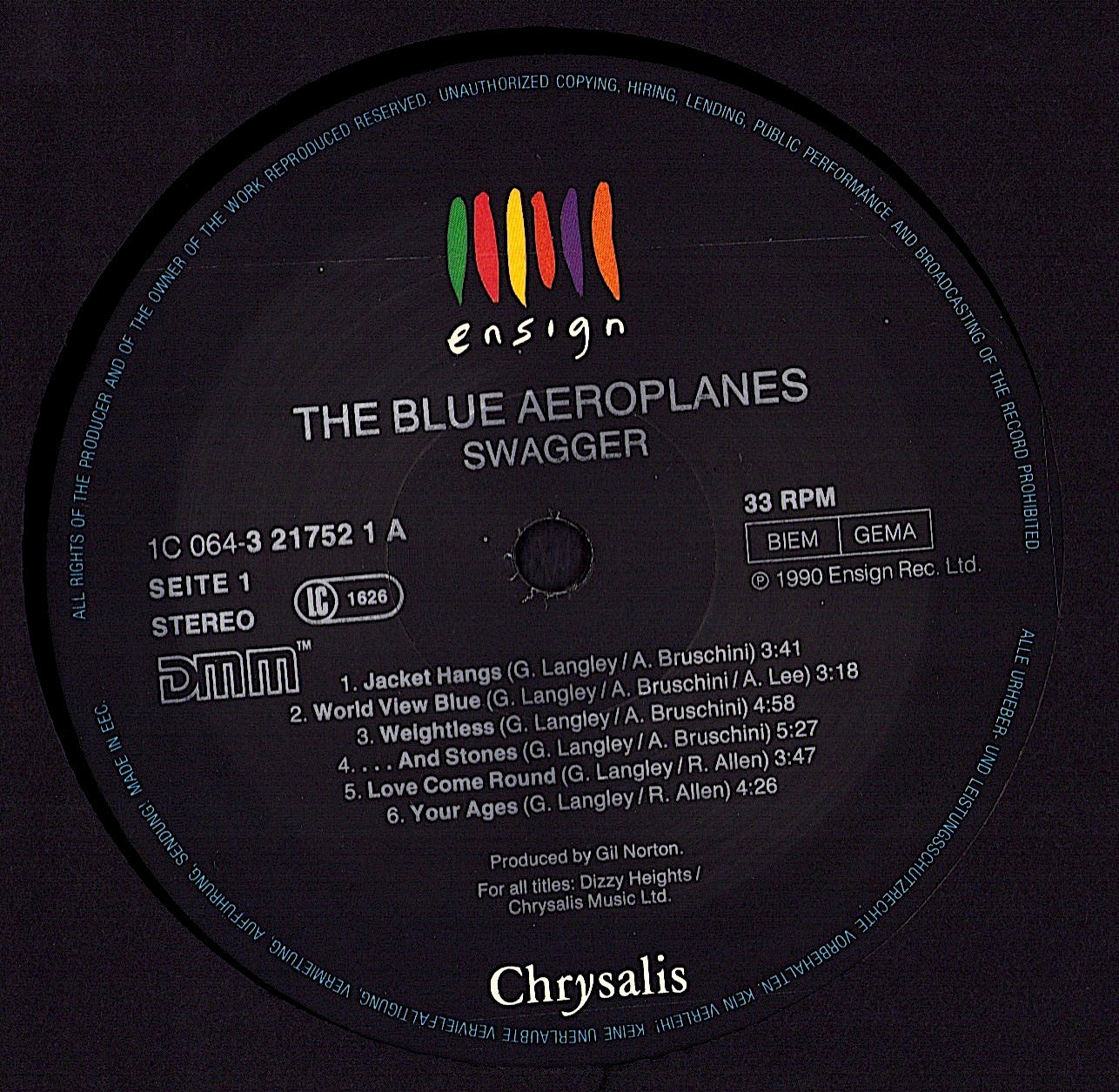 The Blue Aeroplanes – Swagger Vinyl LP