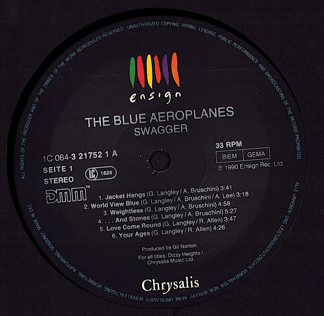 The Blue Aeroplanes – Swagger Vinyl LP