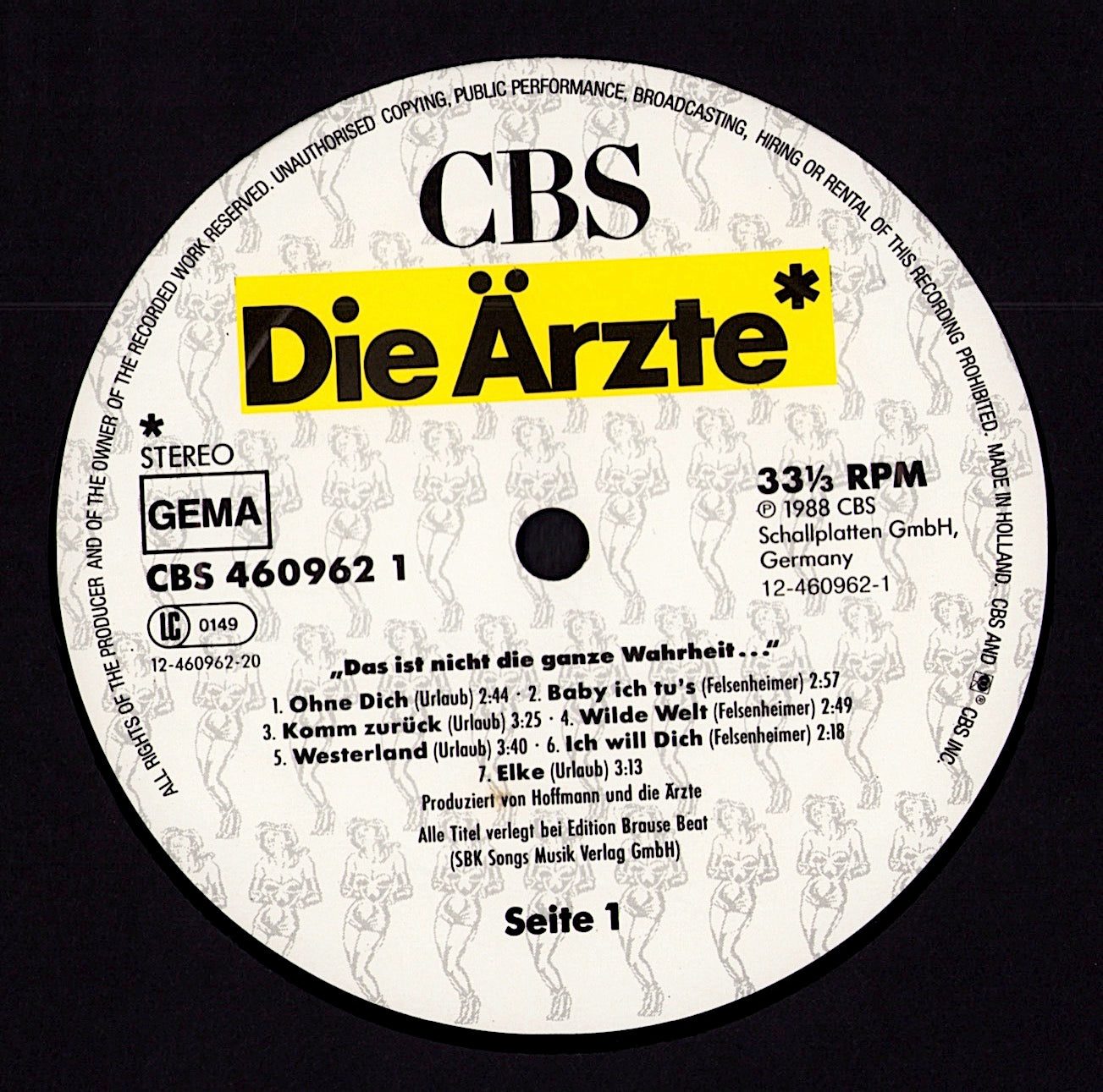 Die Ärzte - Das Ist Nicht Die Ganze Wahrheit... Vinyl LP