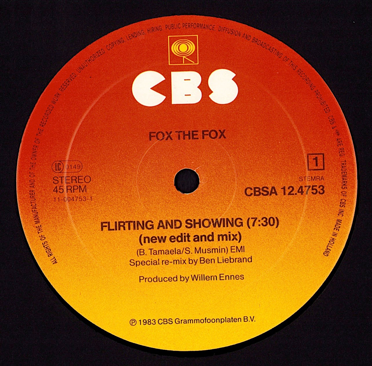 Cock Robin - Thought You Were On My Side Extended Re-mix Vinyl 12" Maxi-Single Kopie Kopie