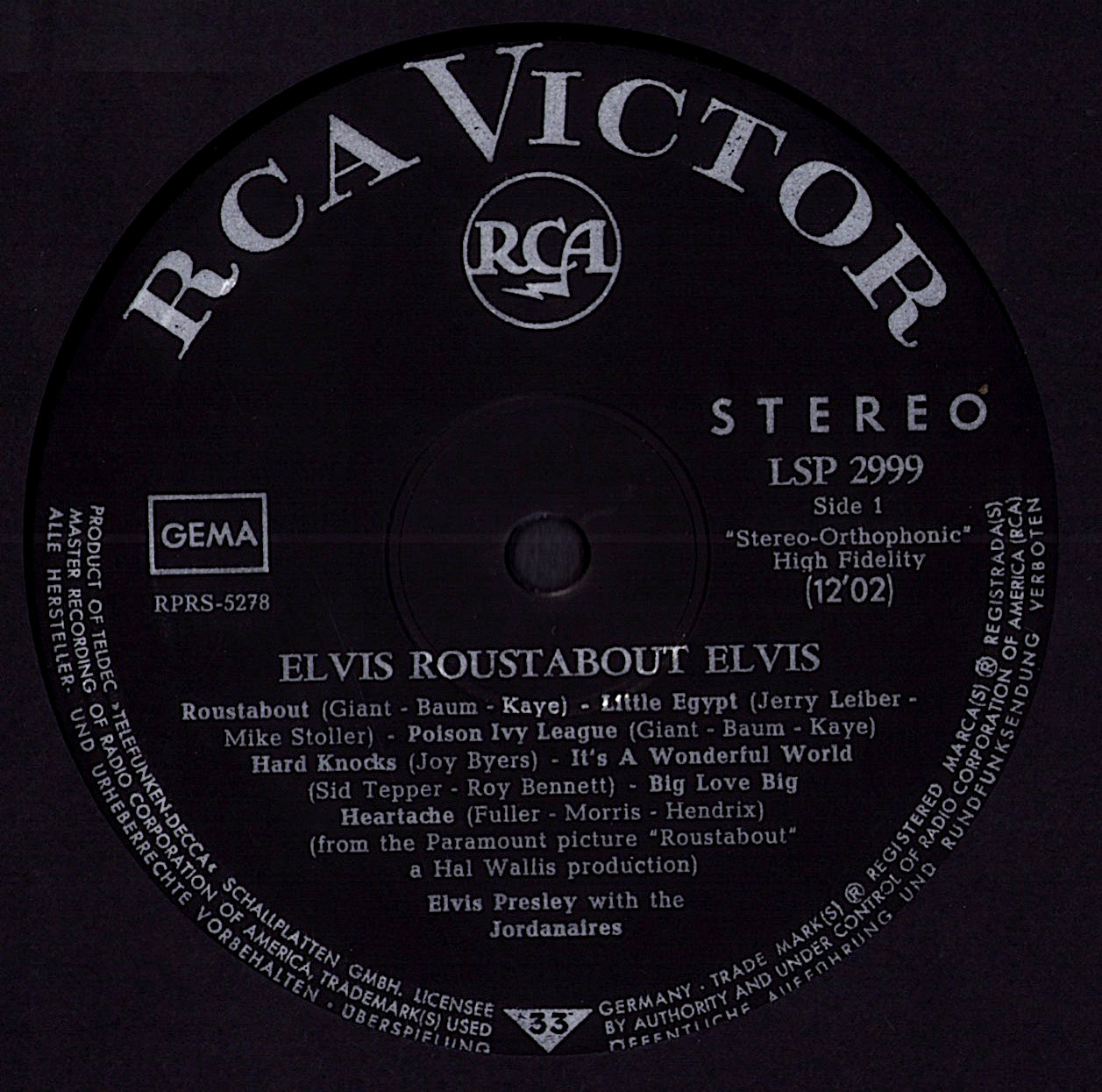 Elvis Presley - Roustabout (Vinyl LP | DE Reissue | 1966)