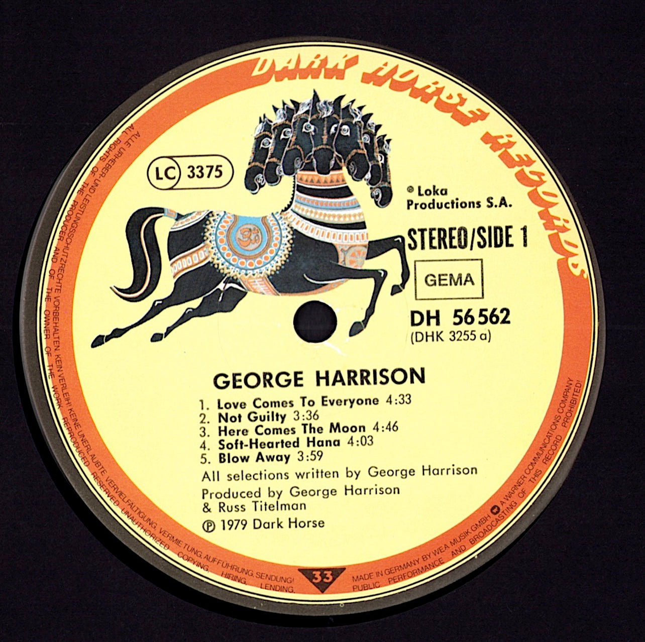 George Harrison – Thirty Three & 1/3 Vinyl LP Kopie