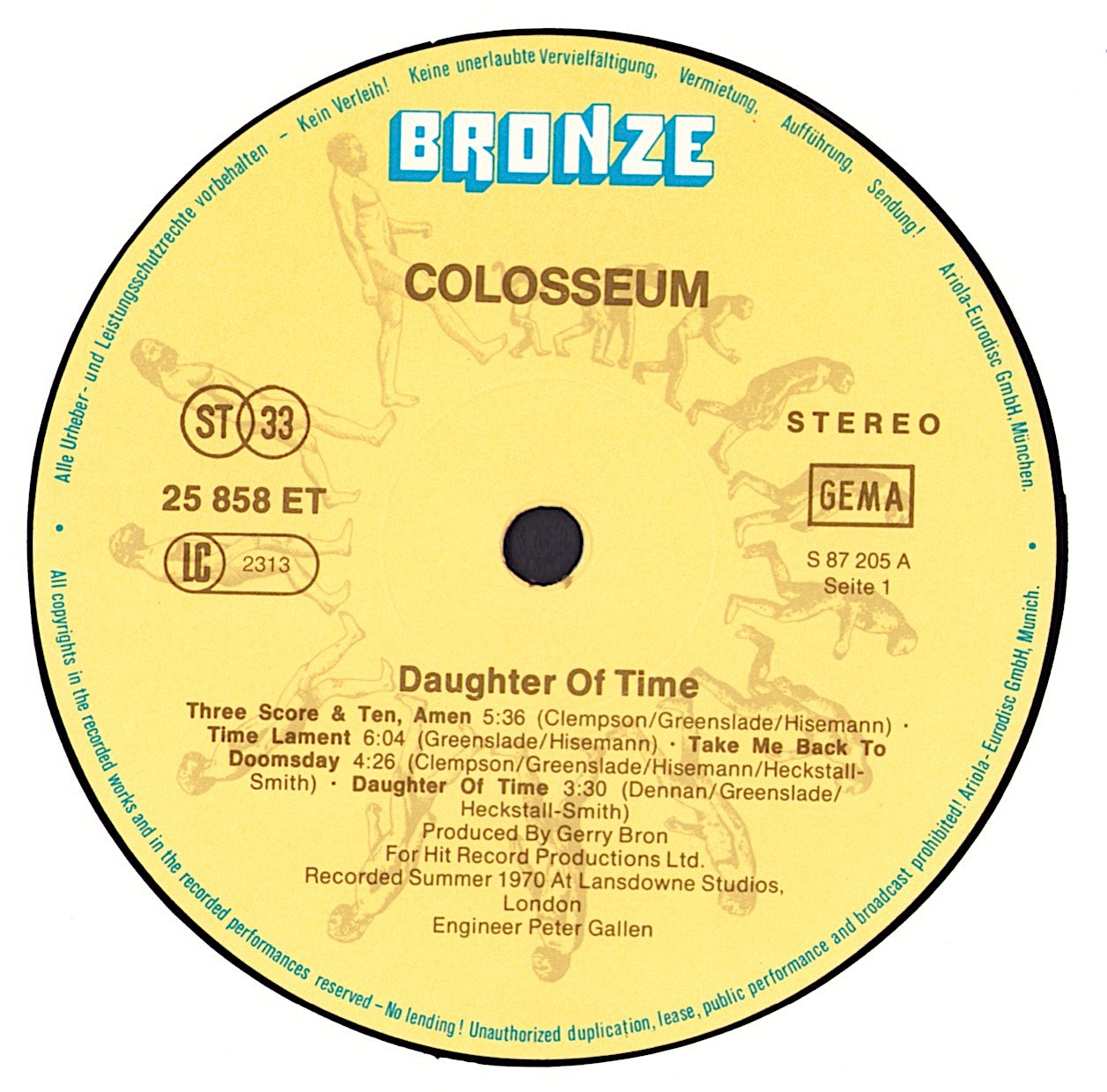 Colosseum - Daughter Of Time Vinyl LP DE