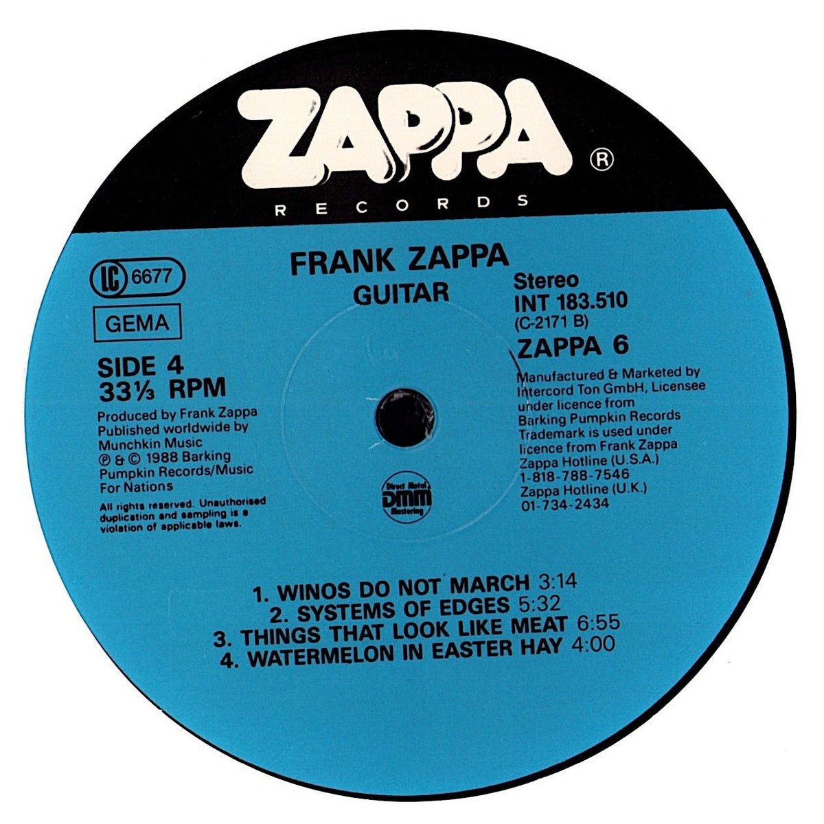 Frank Zappa - Guitar Vinyl 2LP | DE Original | 1988 | Gatefold